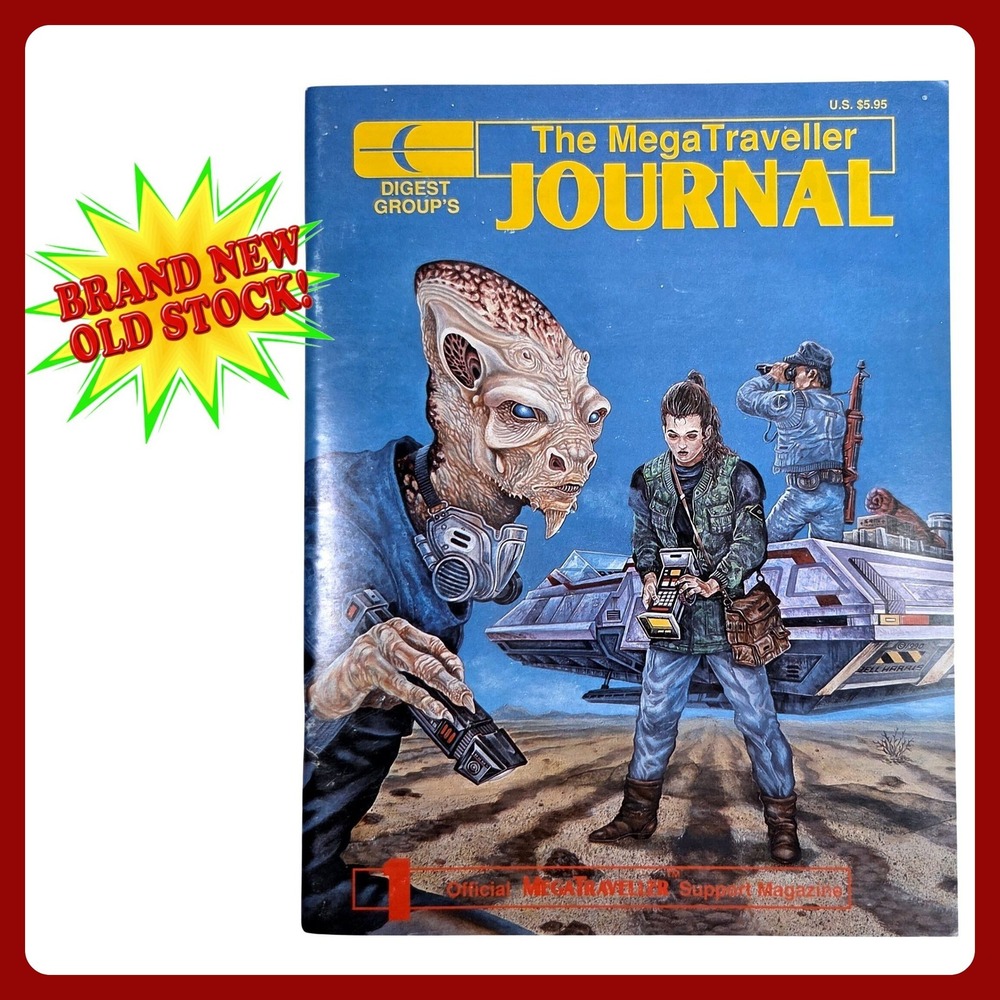 MegaTraveller Journal 1 Digest Group Publications RPG Magazine Blue New VTG